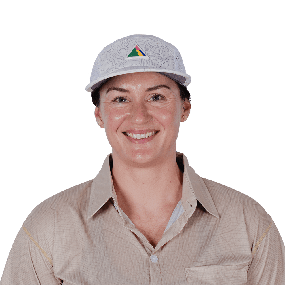 Ridgeline Cap - The Magnetic | White Trail Running Hat | FRST