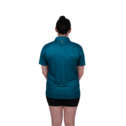 women wearing FRST trail T-shirt back view